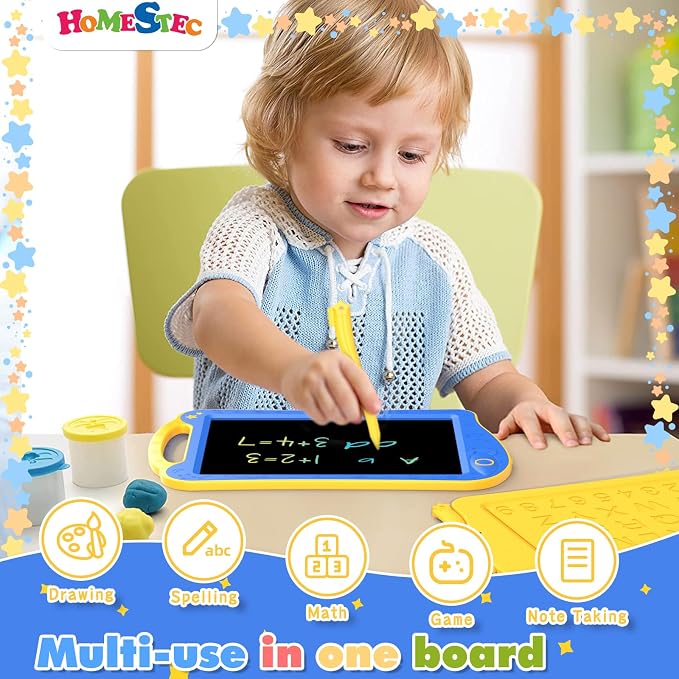 HOMESTEC Astrodraw Drawing Pad Toys, Colorful LCD Writing Tablet - Image 3