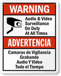 SmartSign 30 x 24 inch “Warning by SmartSign
