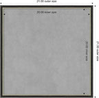 Amanti Art Black Framed Magnetic Board 21x21 Medium Vision Board - Image 4