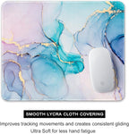 Auhoahsil Mouse Pad, 12 x 10 in Marble Art Theme Computer Mouse Pad - Image 4