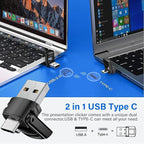 Presentation Clicker with Case Storage, Wireless Presenter Remotes with USB-A&C - Image 7