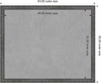 Amanti Art Grey Framed Magnetic Board 35x43 X-Large Vision Board - Image 3