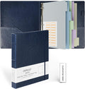 Ospelelf Vintage Hardcover 3 Ring 1 inch Leather Binder, Professional Binders by OspelelfOfficeSupplies