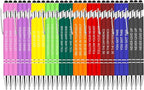 Luxeviss 30 Pcs Inspirational Pens Bulk by LuxevissWriteYourRise