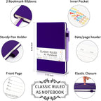 feela 12 Pack Notebooks Journals Bulk, Hardcover Notebook Classic Ruled Journal - Image 2