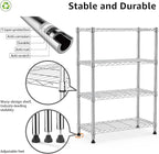 M MZG 1000 lbs Storage Shelving 4-Tier Utility Shelving Unit Steel Organizer - Image 4