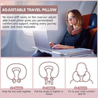 SPRFUFLY Super Soft Travel Pillow, 100% Memory Airplane Pillow - Image 7