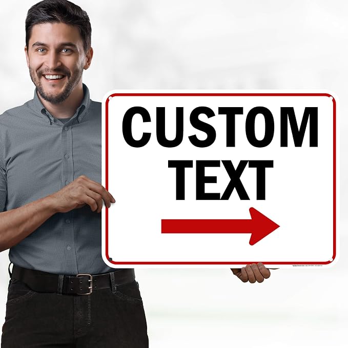 Custom Arrow, Custom Directional Sign, Right Arrow, 18x24 Inches, 55 mil thick - Image 2