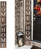 Home Sweet Home Sign for Front Door, Wood Rustic Front Porch Décor, Farmhouse - Image 4