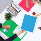 Two Pocket Folders, PANDRI 75 Pack 2 Pocket Folders, Letter Size Paper File - Image 7