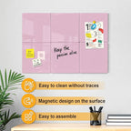 Comix Magnetic Dry Erase Board, 6 Pack, 11.8 x 11.8 Inches, Modular Whiteboard - Image 3