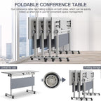 Conference Table for 4-10 People, Wooden Meeting Room Table - Image 8