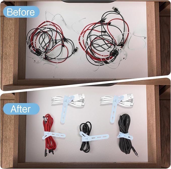 Donruby 24Pcs Silicone Cable Ties - Image 6