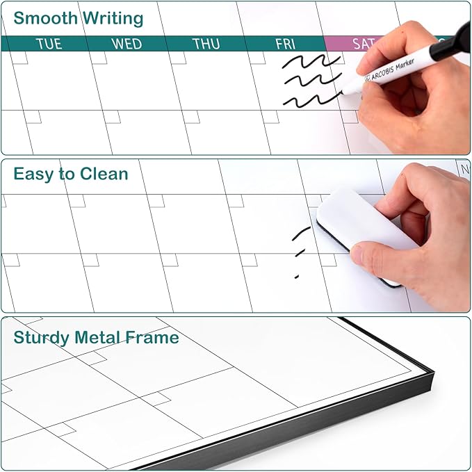 ARCOBIS 3-Month Dry Erase Calendar - Image 2