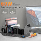 Alxum 140W USB C Charging Station -10 Port Fast Charging Station - Image 3
