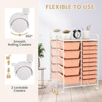 GOFLAME 15-Drawer Rolling Storage Cart, Craft Storage Cart - Image 5