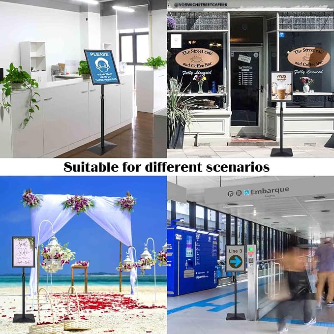 Golemas Adjustable Sign Stand for Display, - Image 8