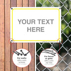 Personalized Custom Customize for Office, Delivery Yellow Sign, 10x7 Inches - Image 4