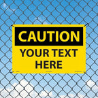 Custom OSHA Style Caution Sign 12" x 18" Plastic Sign, Customizable "Your Text - Image 3