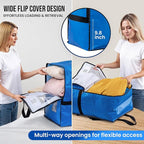 TAILI 4 Pack Blue Moving Bags w/Adjustable Backpack Straps, Moving Supplies - Image 2