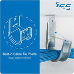 ICC Ceiling Mount J Hook 3/4” Without Retainer Clip - Image 4