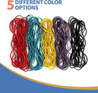 100Pack Trash Can Rubber Bands, 5 Colors Large Rubber Bands, Heavy Duty - Image 5