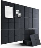 Fluxynara Large Felt Bulletin Board 48" x 36" Cork Board Alternative-12 Pack by FLUXYNARA