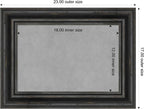 Amanti Art Black Framed Magnetic Board 17x23 Small Vision Board - Image 3