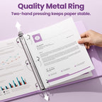 SUNEE 3 Ring Binder 1/2 Inch 1 Pack - Image 2