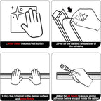 YECAYE 157in Cable Management, Cord Organizer, Easy Install Self-Adhesive Cable - Image 6