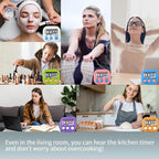 6 Pack Digital Kitchen Timer Magnetic Digital Timer - Image 7