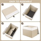 Bagnizer Large 17" 42 Quarts Collapsible Stackable Storage Bins - Image 3