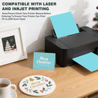 Cardstock 8.5 X 11, 40 Sheets Light Blue Card Stock, 75lb/ 200gsm Copy Paper - Image 4