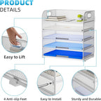 Marbrasse Paper Organizer Letter Tray, 5 Tier Mesh File Organizer - Image 5