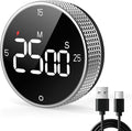USB Rechargeable Magnetic Kitchen Timer by SmartTimingforEveryMoment