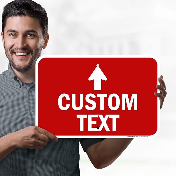 Custom Arrow, Custom Directional Sign, Up Arrow, 12x18 Inches, Rust Free .063 - Image 2