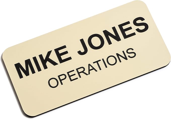Custom Engraved Name Tag Badges – Personalized Identification by ProvidenceEngraving