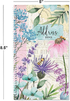Current Wildflower Sanctuary Address Book-94 Pages;Small 5" x 8-1/2" Size - Image 3