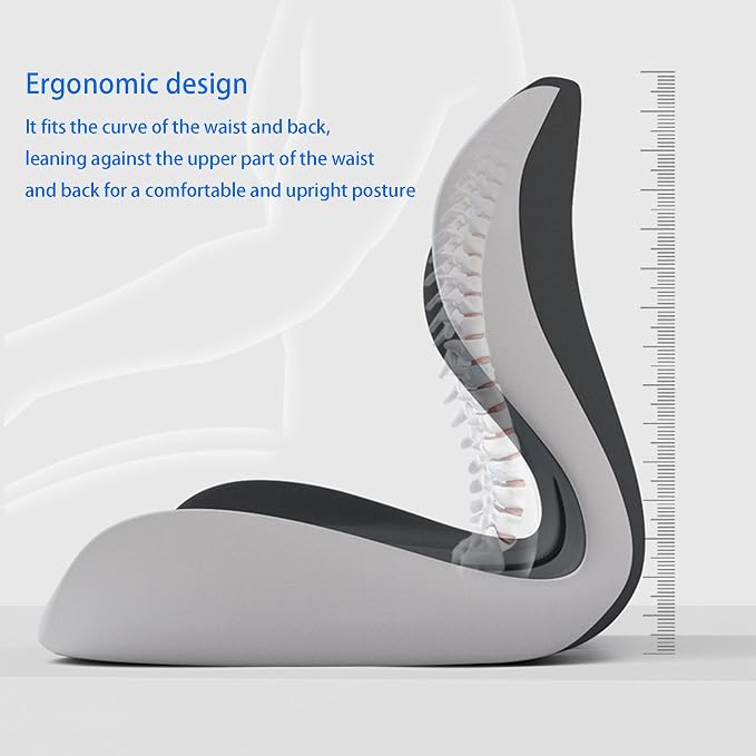 Mogdeker L-Shaped Seat Cushion for Long Sitting, Memory Foam Ergonomic Back - Image 5
