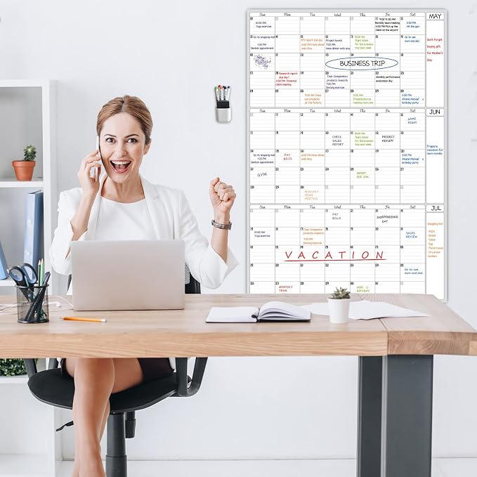 Dry Erase Wall Calendar 3 Month Calendar - Image 7