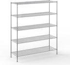 Regal Altair 24" Deep x 72" Wide x 86" Height Wire Shelving Kit | 5-Tier | NSF by Regal+Altair