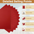 Silunkia 120 Sheets Dark Red Cardstock 8.5 x 11 Craft Paper, 92lb Christmas Red - Image 3