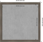 Amanti Art Grey Framed Magnetic Board 26x26 Medium Vision Board - Image 4