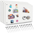 4 Pack White Magnetic Board, 17.5" x 11.4" Magnet Bulletin Board to Display by HYHOSHI
