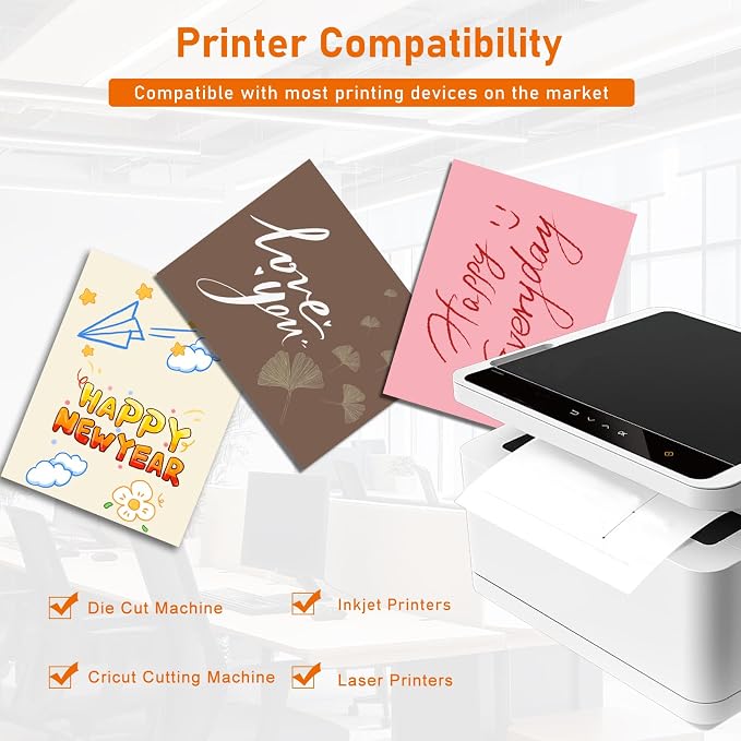 Guakicae 40 Sheets Coffee Color Cardstock 8.5 x 11 Craft Paper, 75lb - Image 4