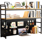 ZWCQSYS 2-Tier Desktop Bookshelf Hutch - Image 7