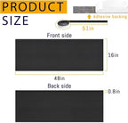 HolyMaji 48" Under Desk Privacy Panel Self-Adhesive Modesty Panel 600D Heavy - Image 2
