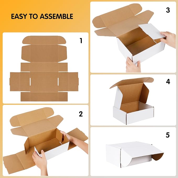 JOWLOT 12x9x4 inch Shipping Boxes Set of 20 - Image 3