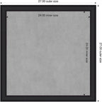 Amanti Art Black Framed Magnetic Board 27x27 Medium Vision Board - Image 2