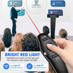 2-in-1 USB Type C Presentation Clicker Wireless Presenter Remote - Image 4